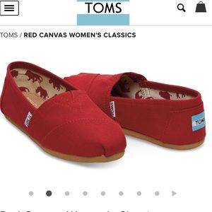 NWT red classic toms